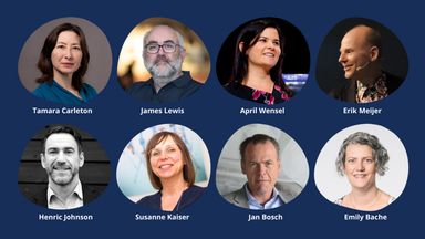 All eight speakers at myConf 2024