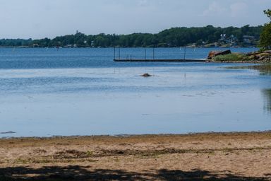 Bleking scenery of a beach