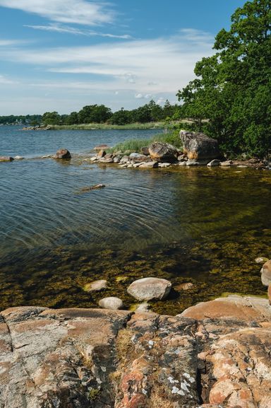 View over a lake.